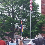 Gloucester:  Officials Gather for Raising of Pride Flag