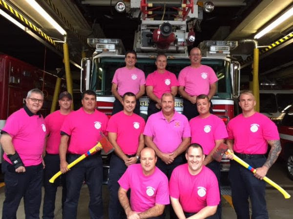 Gloucester Fire Department Wears Pink Shirts to Support Breast Cancer Awareness Month