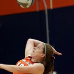 Salem State Volleyball Falls to MCLA on “Think Pink” Day