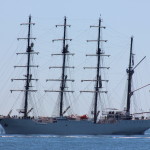 Tall Ships Leave Boston – Travel Along North Shore Today – Photos From East Point in Nahant