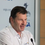 Nick Faldo Making His First U.S. Seniors Open – Hear Media News Conference – 59 Years Old