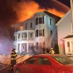 Monday Afternoon Fire Destroys 3 Story Apartment Building in Lynn – Broad Street – Photos