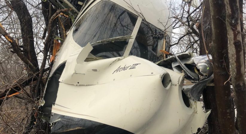 Student Pilot at Beverly Regional Airport Crashes Plane into Trees – Photos