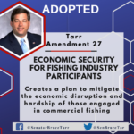 (Video) Senate Adopts Tarr Amendment to Help Fisheries Workers; Budget Depate Update