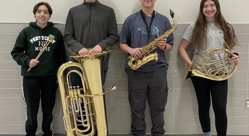 Four Pentucket Regional High School Students Selected for Northeastern District Music Festival