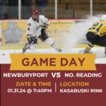(Audio) Post-game, Pre-game with Newburyport High School Hockey Coach Paul Yameen – at North Reading Tonight