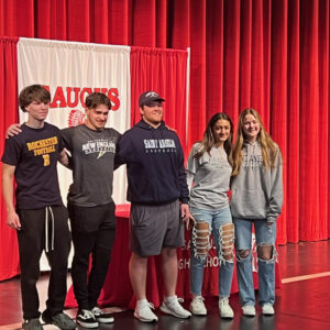 Five Saugus Athletes Participate in 2024 NCAA Signing Day – Representing Football, Soccer, Track & Field