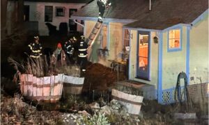 (Photos) Manchesterbythesea Fire Department:  Ladder 1 Responds to Essex Chimney Fire