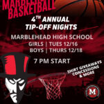 Marblehead Basketball Hosts 4th Annual Tip-Off Nights December 16 & 18 at MHS Field House