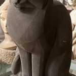 Giant 8-foot bronze cat sculpture moves by crane into Cape Ann Museum courtyard, May 15 at 10 a.m.