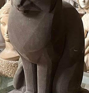 Giant 8-foot bronze cat sculpture moves by crane into Cape Ann Museum courtyard, May 15 at 10 a.m.